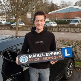 Ook in 1x geslaagd voor mijn rijbewijs!