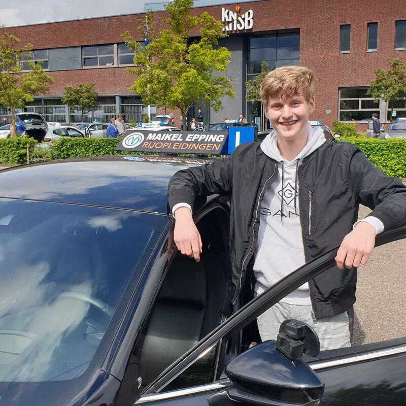 Leuke tijden gehad met Maikel in de auto 